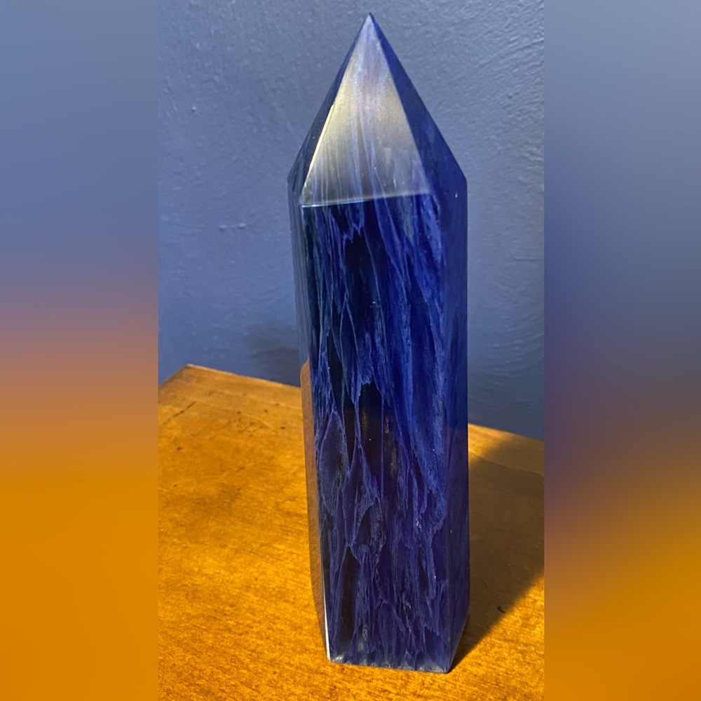 1lb 12.6oz Blueberry Quartz Tower 💙✨